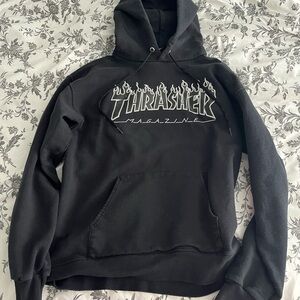 Thrasher Black Hoodie for Men